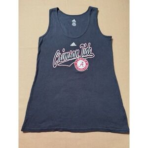 Adidas Ribbed Black Tank‎ Top Alabama Crimson Tide Retro Women's Large